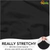 Easy-Going Fleece Stretch Sofa Slipcover Spandex Non-Slip Soft Couch Sofa Cover, Washable Furniture Protector with Anti-Skid Foam and Elastic Bottom for Kids, Pets(Loveseat, Dark Gray)(Black)
