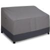 Easy-Going Heavy Duty 2 Seater Outdoor Loveseat Cover, Waterproof Windproof Patio Furniture Sofa Cover with Air Vent (58Wx32.5Dx31H inch, Gray/Dark Gray)(Gray/Dark Gray)