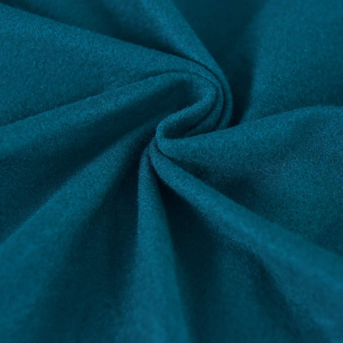 image:imageEasyGoing 2 Pieces Microfiber Stretch Sofa Slipcover Spandex Soft Fitted Sofa Couch Cover Washable Furniture Protector with Elastic Bottom KidsPet Oversized Sofa Light GrayPeacockblue