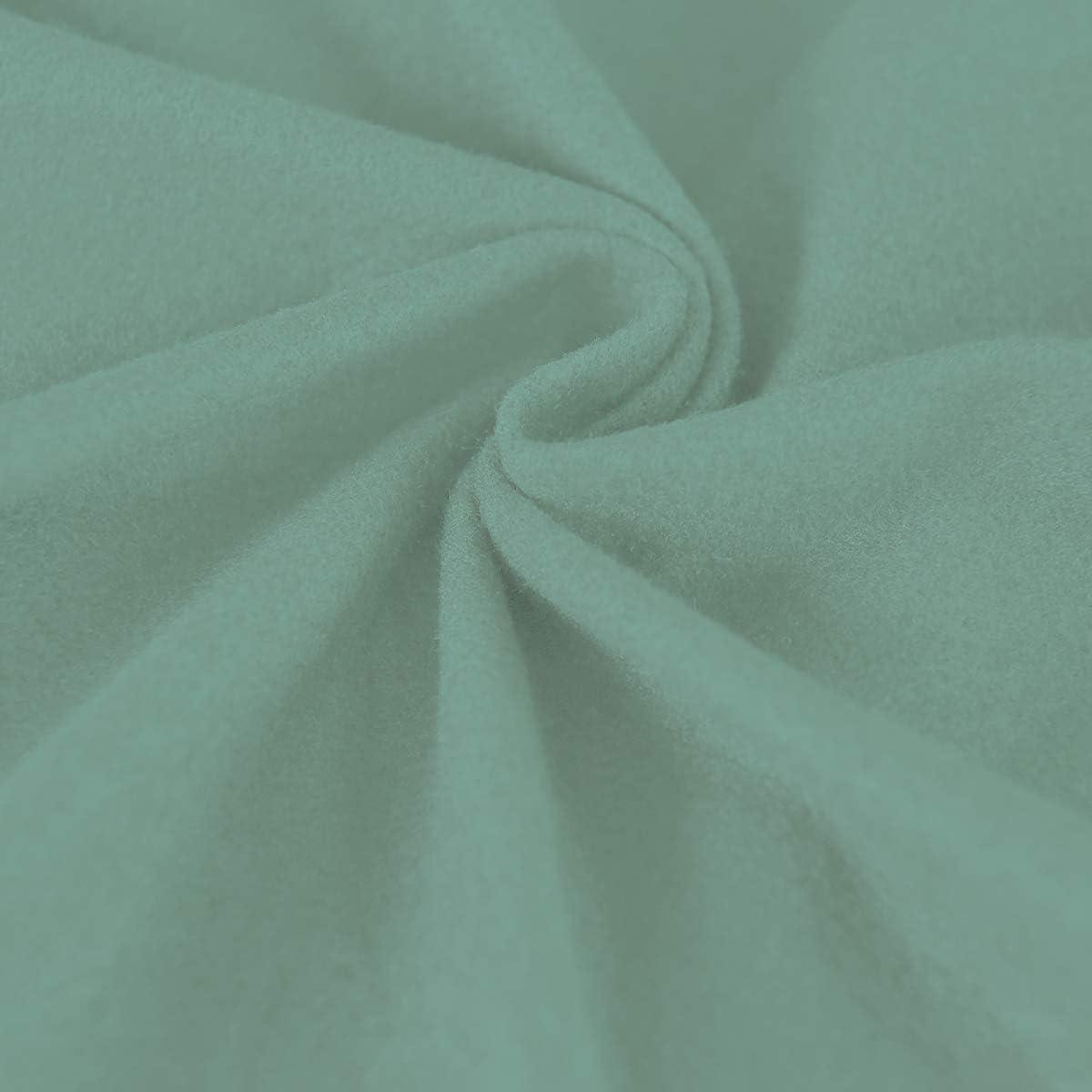image:imageEasyGoing 2 Pieces Microfiber Stretch Sofa Slipcover Spandex Soft Fitted Sofa Couch Cover Washable Furniture Protector with Elastic Bottom KidsPet Oversized Sofa Light GrayCyan