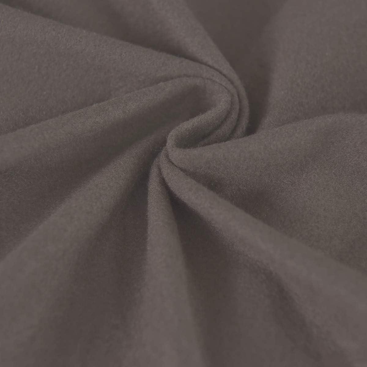 image:imageEasyGoing 2 Pieces Microfiber Stretch Sofa Slipcover Spandex Soft Fitted Sofa Couch Cover Washable Furniture Protector with Elastic Bottom KidsPet Oversized Sofa Light GrayTaupe