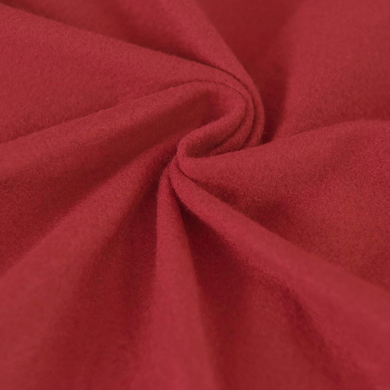 image:imageEasyGoing 2 Pieces Microfiber Stretch Sofa Slipcover Spandex Soft Fitted Sofa Couch Cover Washable Furniture Protector with Elastic Bottom KidsPet Oversized Sofa Light GrayChristmasred