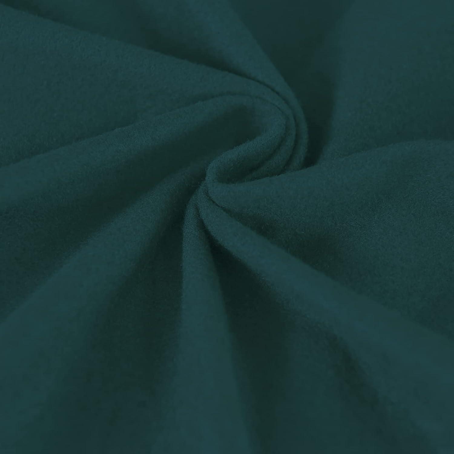 image:imageEasyGoing 2 Pieces Microfiber Stretch Sofa Slipcover Spandex Soft Fitted Sofa Couch Cover Washable Furniture Protector with Elastic Bottom KidsPet Oversized Sofa Light GrayDeepteal