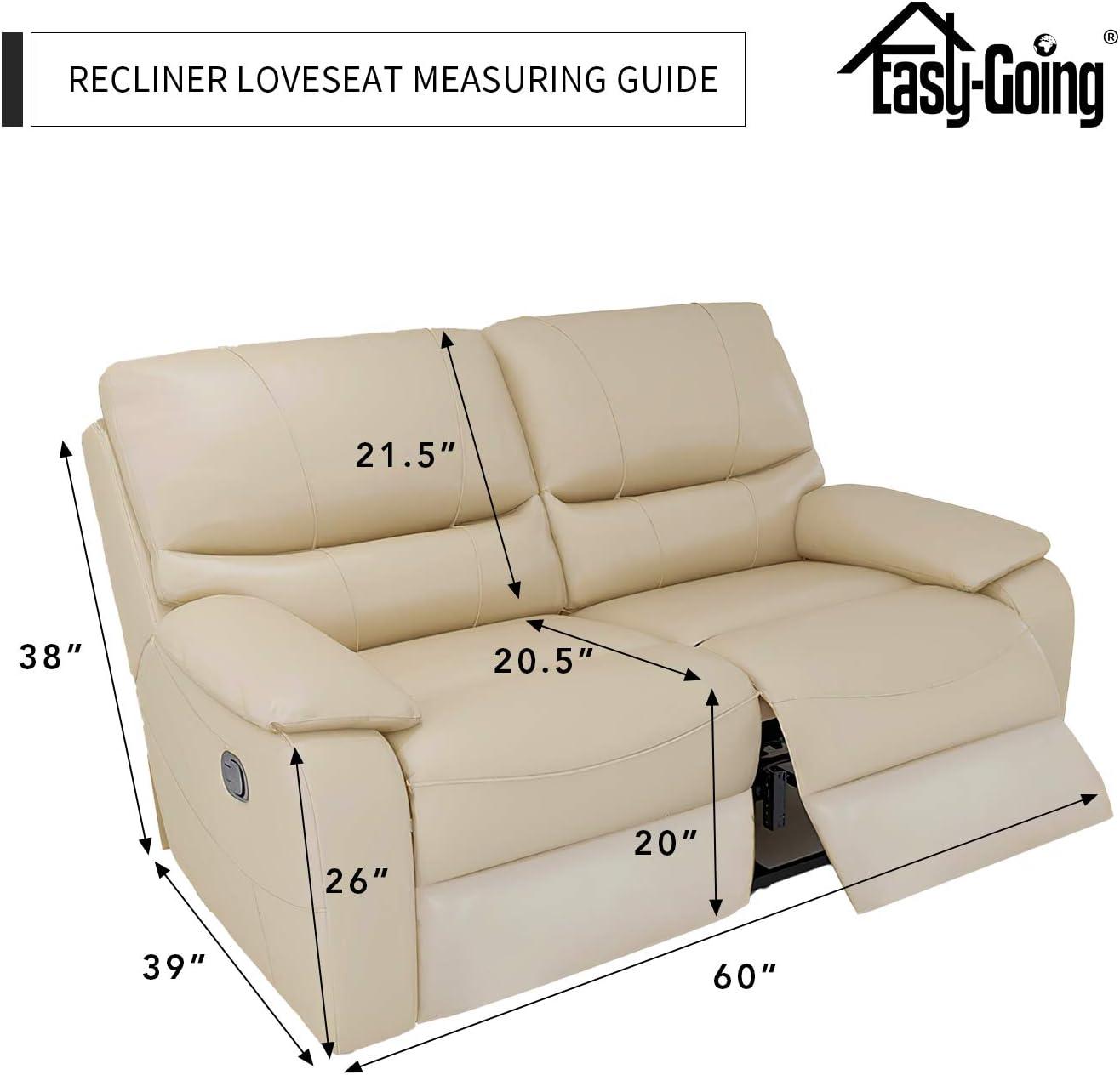 image:imageEasyGoing 8 Pieces Recliner Sofa Stretch Sofa Slipcover Sofa Cover Furniture Protector Couch Soft with Elastic Bottom Kids Spandex Jacquard Fabric Small Checks Dark GrayBrown