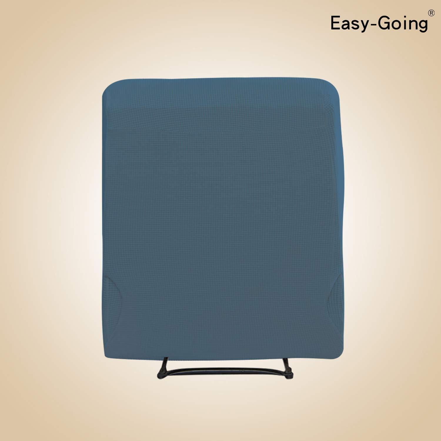 image:imageEasyGoing 8 Pieces Recliner Sofa Stretch Sofa Slipcover Sofa Cover Furniture Protector Couch Soft with Elastic Bottom Kids Spandex Jacquard Fabric Small Checks Dark GrayBluestone