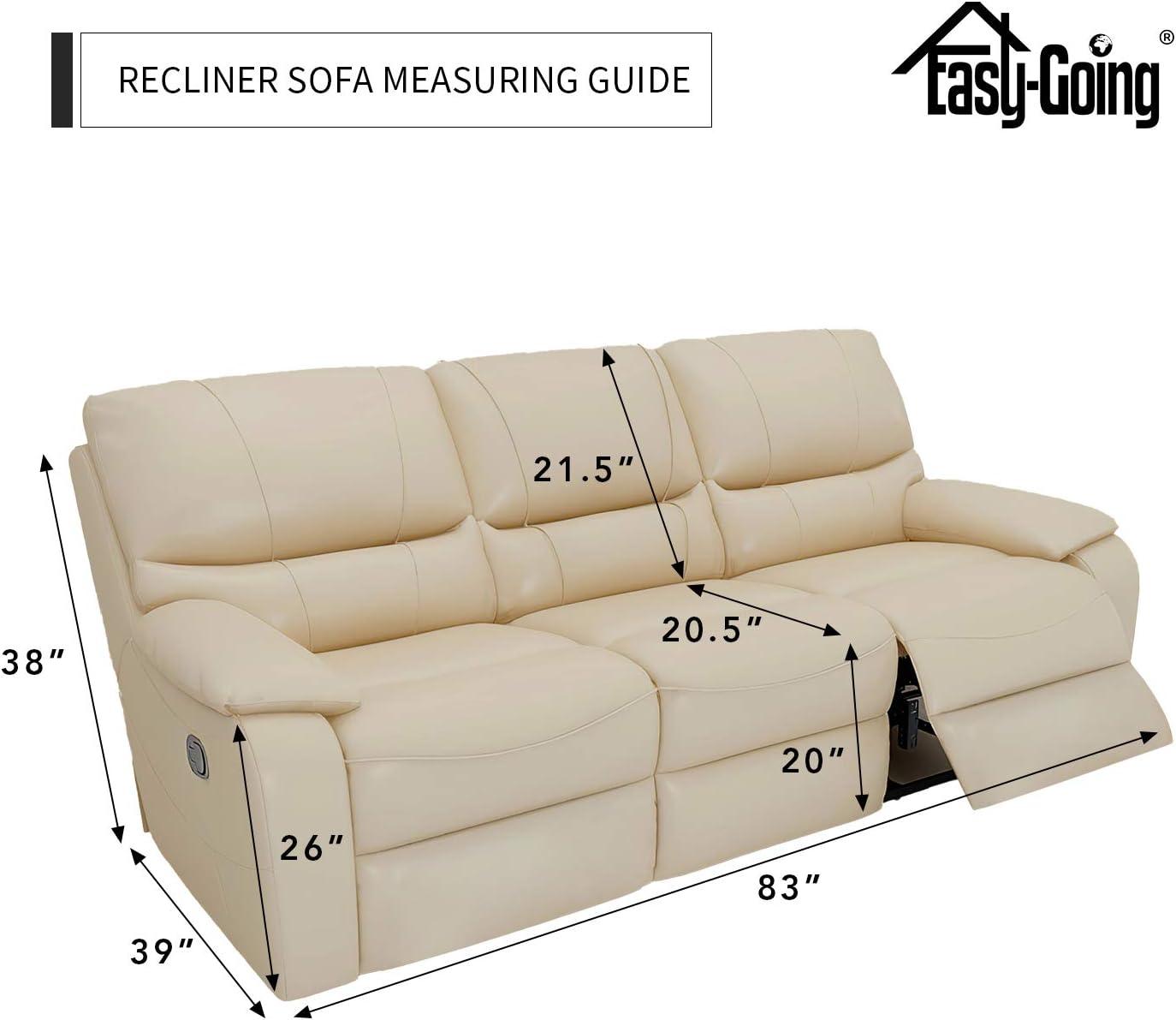image:imageEasyGoing 8 Pieces Recliner Sofa Stretch Sofa Slipcover Sofa Cover Furniture Protector Couch Soft with Elastic Bottom Kids Spandex Jacquard Fabric Small Checks Dark GrayGrey