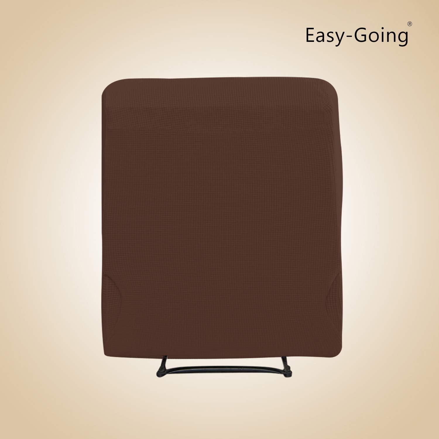 image:imageEasyGoing 8 Pieces Recliner Sofa Stretch Sofa Slipcover Sofa Cover Furniture Protector Couch Soft with Elastic Bottom Kids Spandex Jacquard Fabric Small Checks Dark GrayCoffee