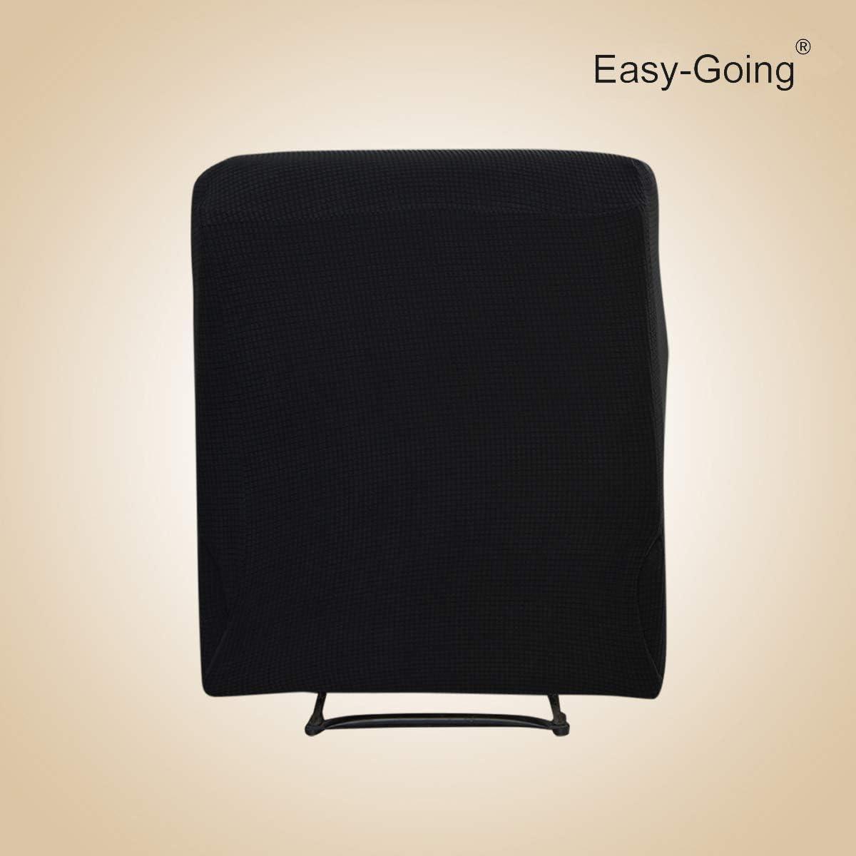image:imageEasyGoing 8 Pieces Recliner Sofa Stretch Sofa Slipcover Sofa Cover Furniture Protector Couch Soft with Elastic Bottom Kids Spandex Jacquard Fabric Small Checks Dark GrayBlack