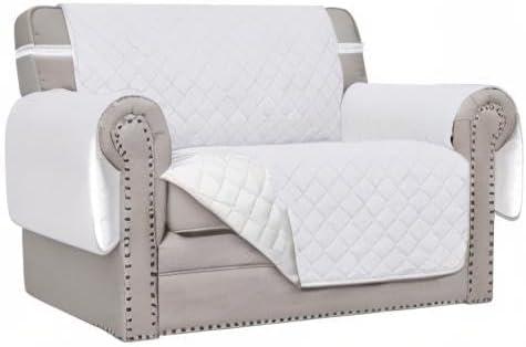 image:imageEasyGoing Reversible Oversized Couch Cover for 3 Cushion Couch Sofa Cover for Dogs Water Resistant Furniture Protector Cover with Foam Sticks for Pet Oversized Sofa GrayLight GrayWhiteWhite