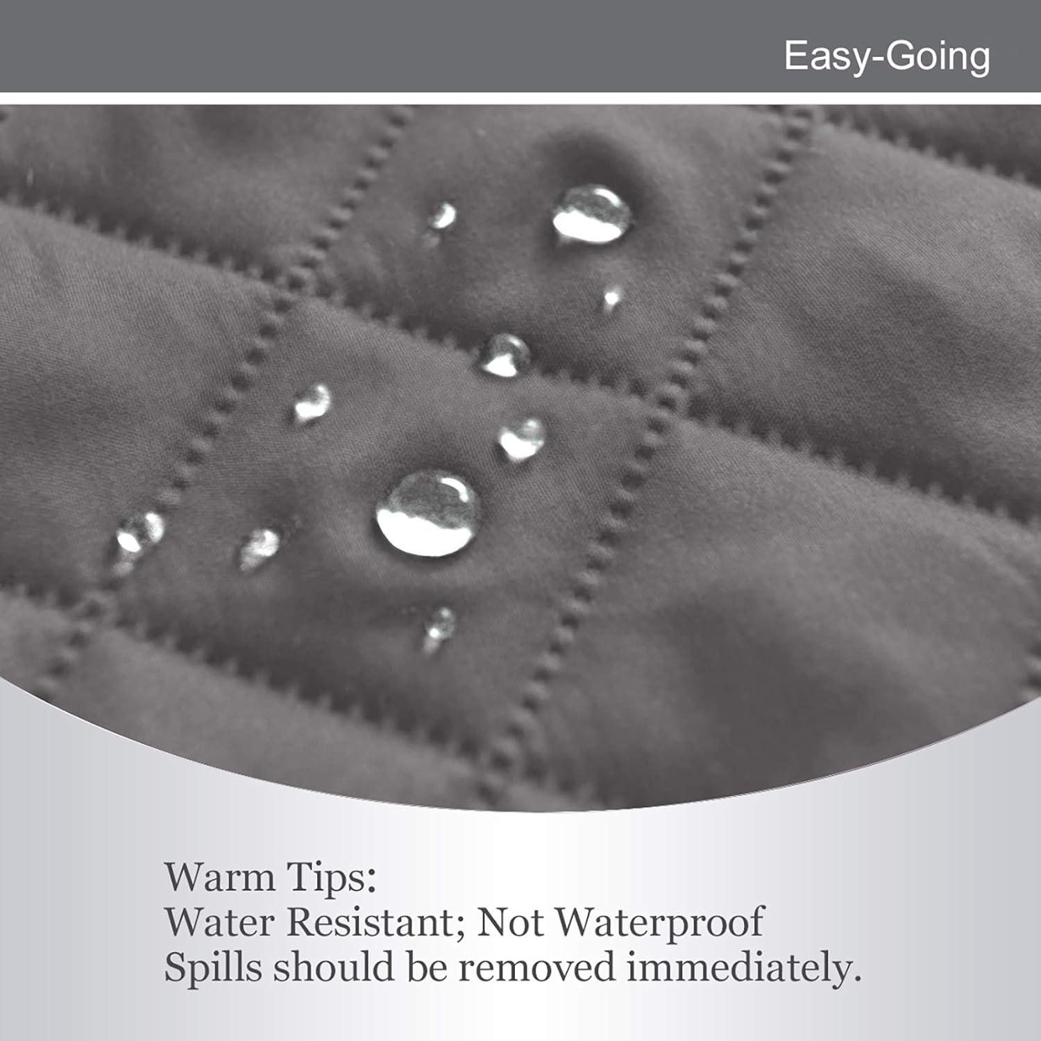 image:imageEasyGoing Reversible Oversized Couch Cover for 3 Cushion Couch Sofa Cover for Dogs Water Resistant Furniture Protector Cover with Foam Sticks for Pet Oversized Sofa GrayLight GrayGrayIvory
