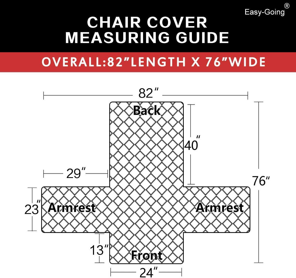 image:imageEasyGoing Reversible Oversized Couch Cover for 3 Cushion Couch Sofa Cover for Dogs Water Resistant Furniture Protector Cover with Foam Sticks for Pet Oversized Sofa GrayLight GrayWineBeige