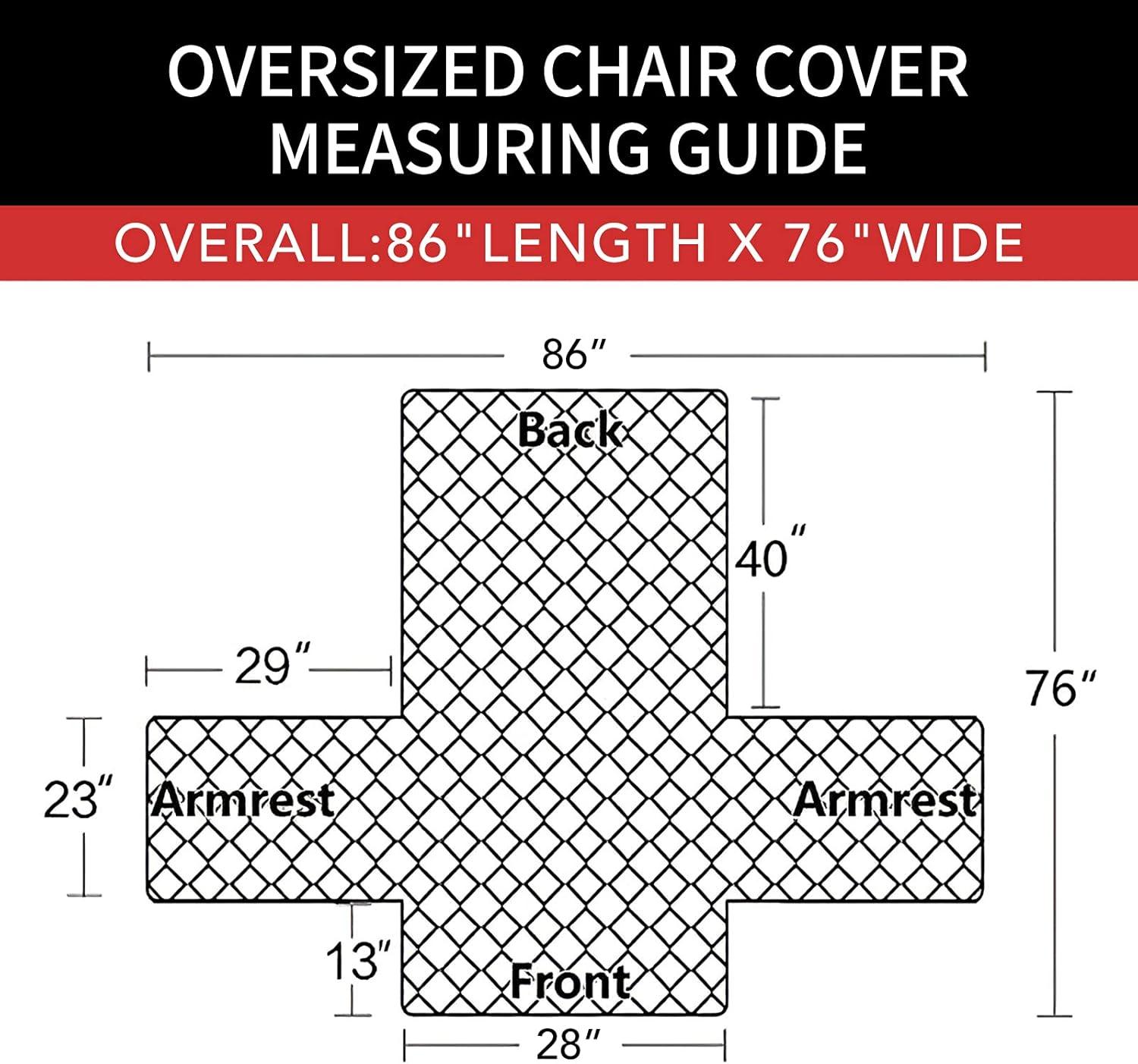 image:imageEasyGoing Reversible Oversized Couch Cover for 3 Cushion Couch Sofa Cover for Dogs Water Resistant Furniture Protector Cover with Foam Sticks for Pet Oversized Sofa GrayLight GrayDarkgrayBeige