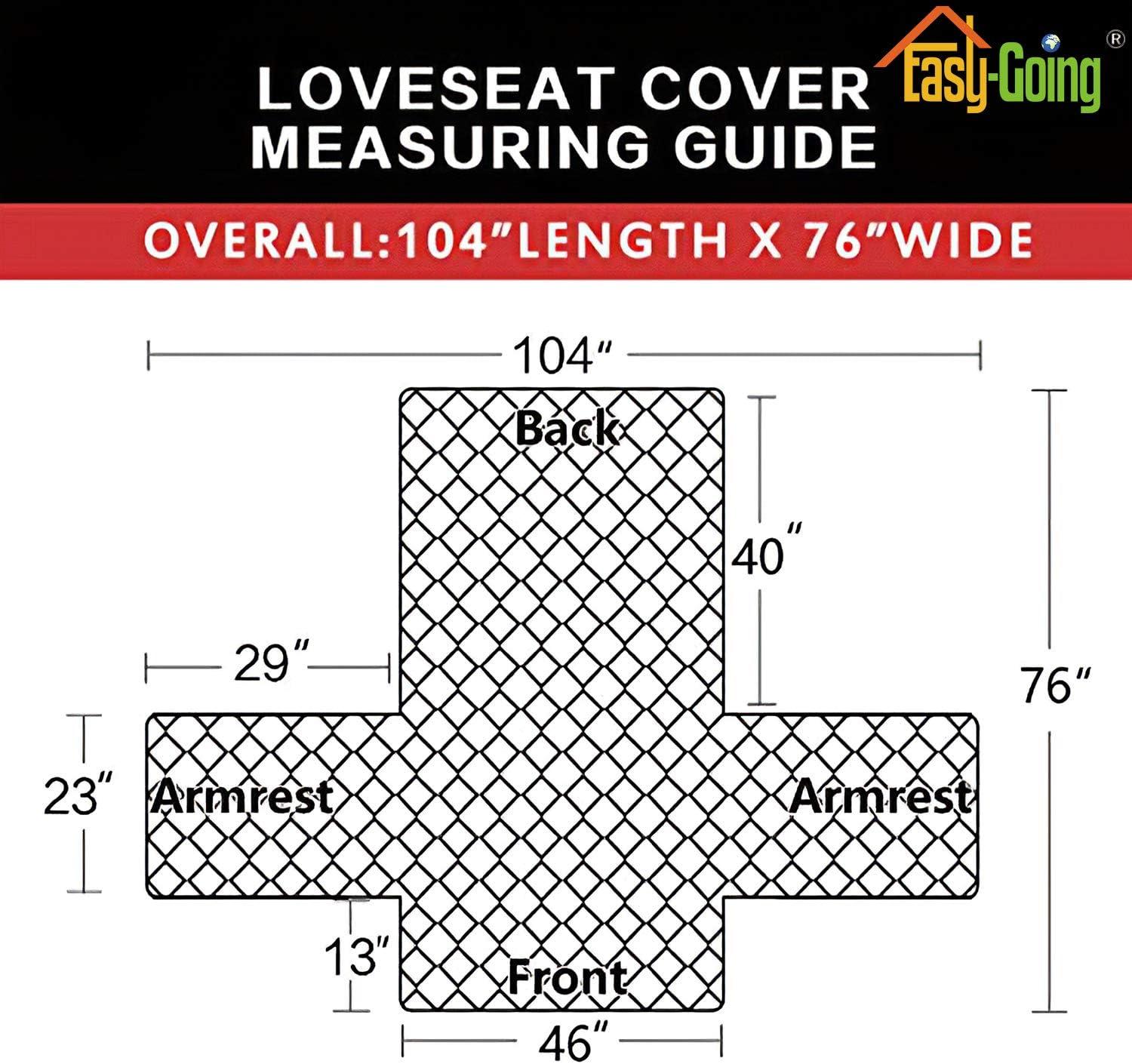 image:imageEasyGoing Reversible Oversized Couch Cover for 3 Cushion Couch Sofa Cover for Dogs Water Resistant Furniture Protector Cover with Foam Sticks for Pet Oversized Sofa GrayLight GrayGrayIvory