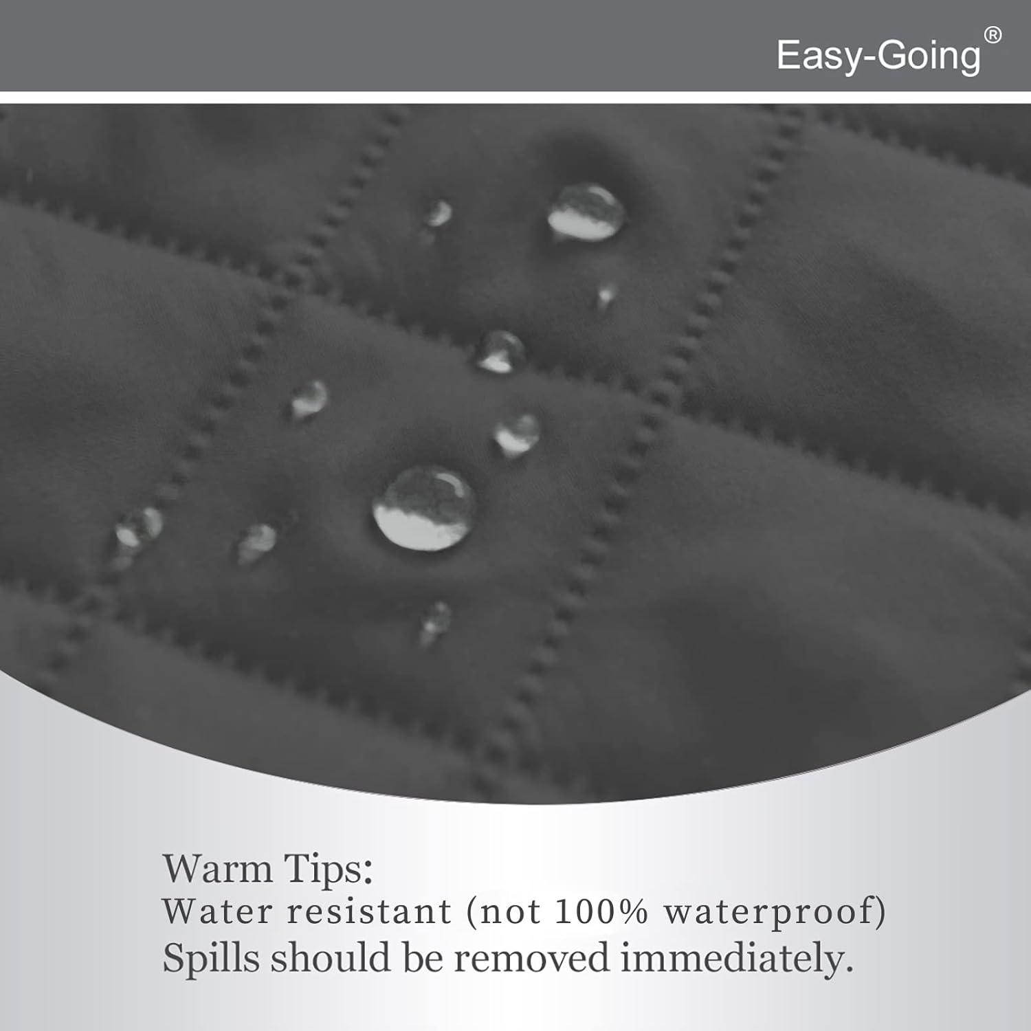 image:imageEasyGoing Reversible Oversized Couch Cover for 3 Cushion Couch Sofa Cover for Dogs Water Resistant Furniture Protector Cover with Foam Sticks for Pet Oversized Sofa GrayLight GrayDarkgrayBeige