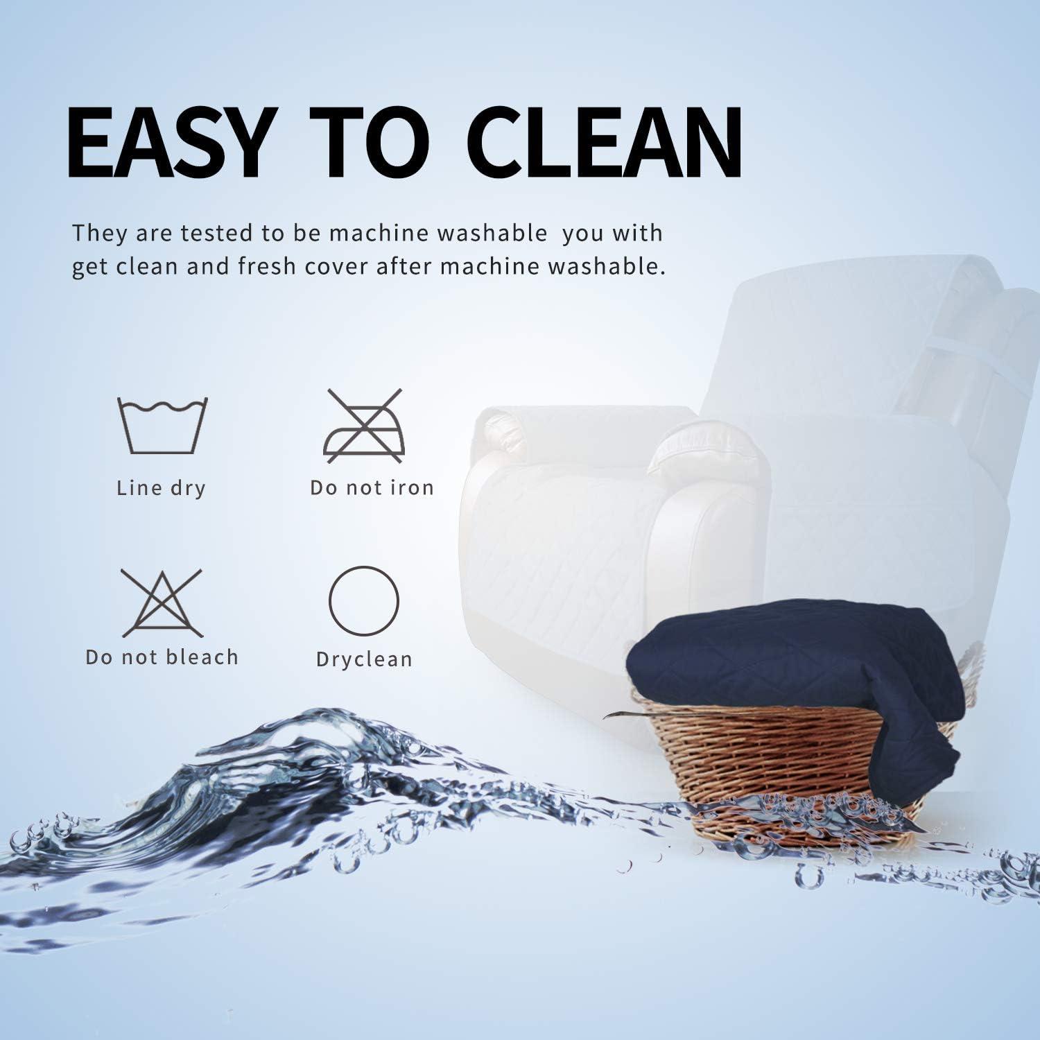 image:imageEasyGoing Reversible Oversized Couch Cover for 3 Cushion Couch Sofa Cover for Dogs Water Resistant Furniture Protector Cover with Foam Sticks for Pet Oversized Sofa GrayLight GrayNavyIvory