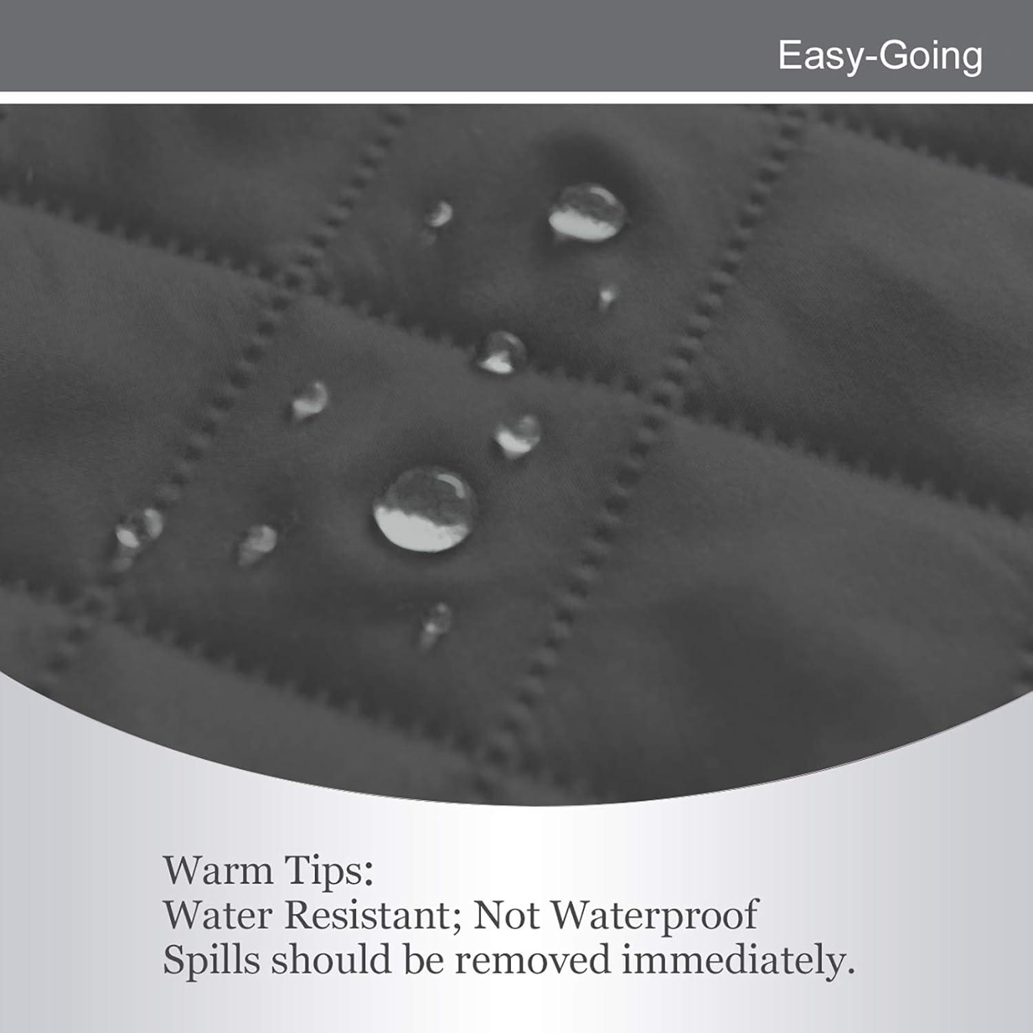 image:imageEasyGoing Reversible Oversized Couch Cover for 3 Cushion Couch Sofa Cover for Dogs Water Resistant Furniture Protector Cover with Foam Sticks for Pet Oversized Sofa GrayLight GrayDarkgrayBeige
