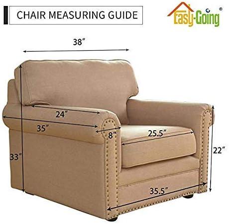 image:imageEasyGoing Reversible Oversized Couch Cover for 3 Cushion Couch Sofa Cover for Dogs Water Resistant Furniture Protector Cover with Foam Sticks for Pet Oversized Sofa GrayLight GrayNavyIvory
