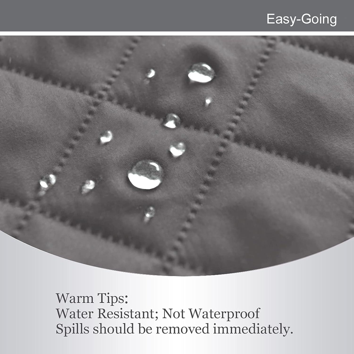 image:imageEasyGoing Reversible Oversized Couch Cover for 3 Cushion Couch Sofa Cover for Dogs Water Resistant Furniture Protector Cover with Foam Sticks for Pet Oversized Sofa GrayLight GrayGrayIvory