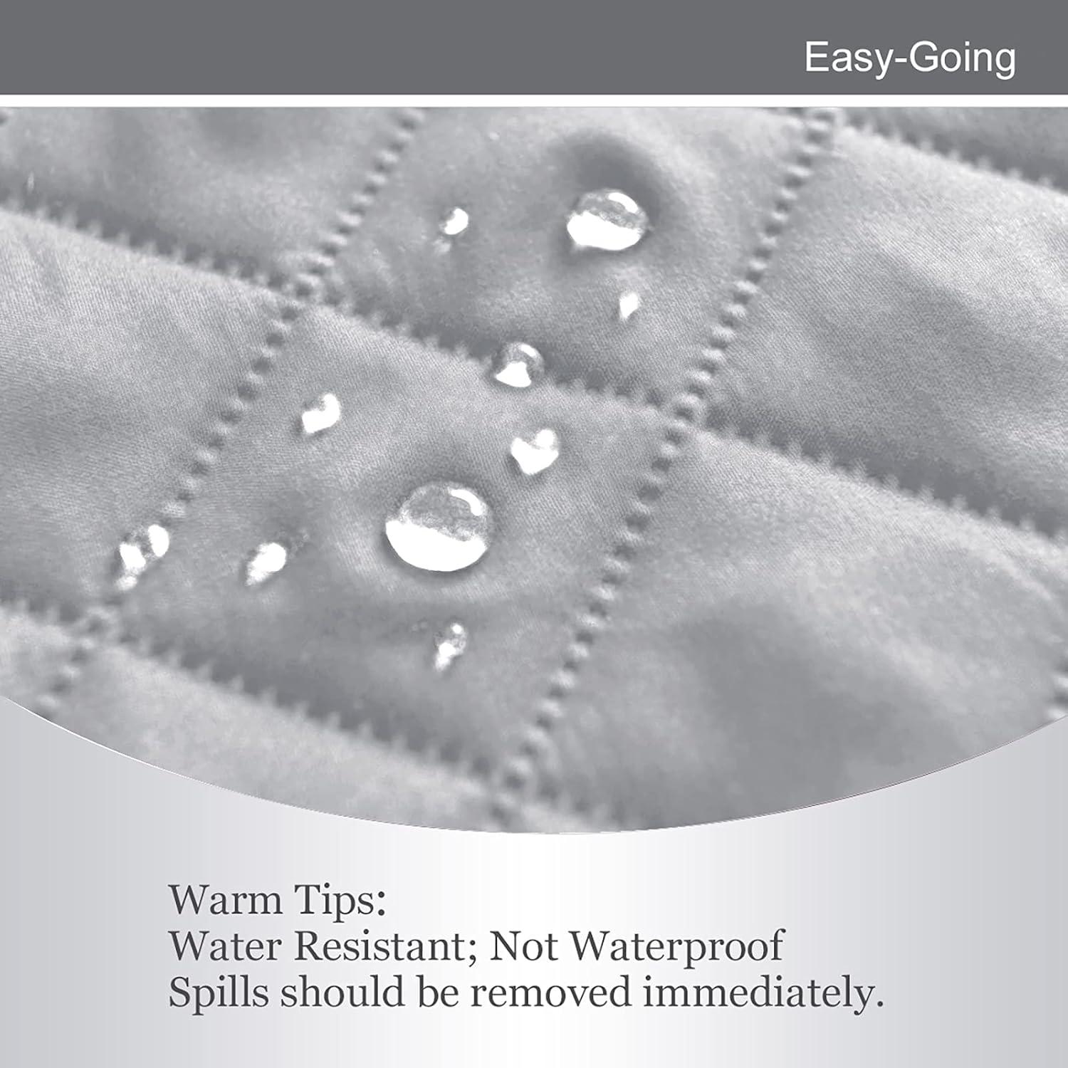 image:imageEasyGoing Reversible Oversized Couch Cover for 3 Cushion Couch Sofa Cover for Dogs Water Resistant Furniture Protector Cover with Foam Sticks for Pet Oversized Sofa GrayLight GrayLight GrayLight Gray