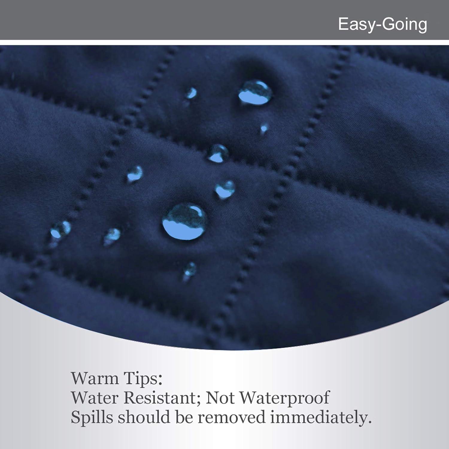 image:imageEasyGoing Reversible Oversized Couch Cover for 3 Cushion Couch Sofa Cover for Dogs Water Resistant Furniture Protector Cover with Foam Sticks for Pet Oversized Sofa GrayLight GrayNavyIvory