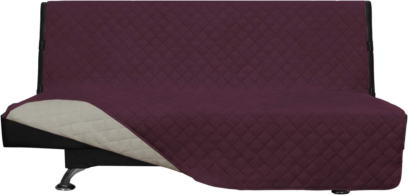 image:imageEasyGoing Reversible Oversized Couch Cover for 3 Cushion Couch Sofa Cover for Dogs Water Resistant Furniture Protector Cover with Foam Sticks for Pet Oversized Sofa GrayLight GrayWineBeige
