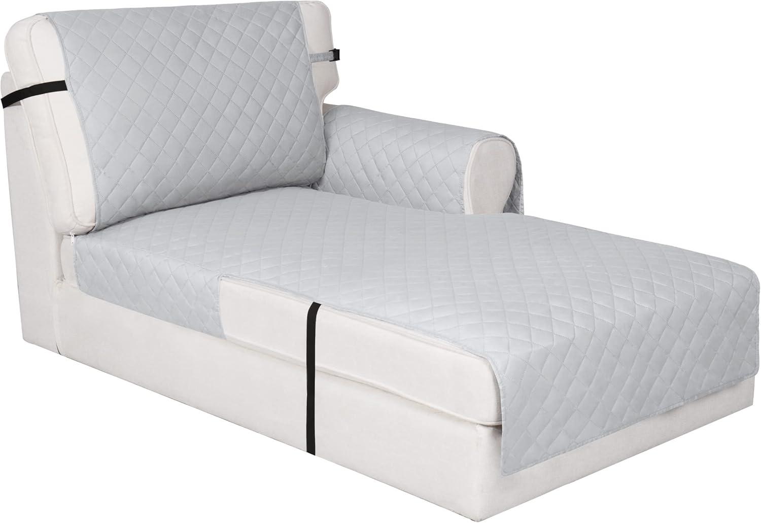 image:imageEasyGoing Reversible Oversized Couch Cover for 3 Cushion Couch Sofa Cover for Dogs Water Resistant Furniture Protector Cover with Foam Sticks for Pet Oversized Sofa GrayLight GrayLight GrayLight Gray
