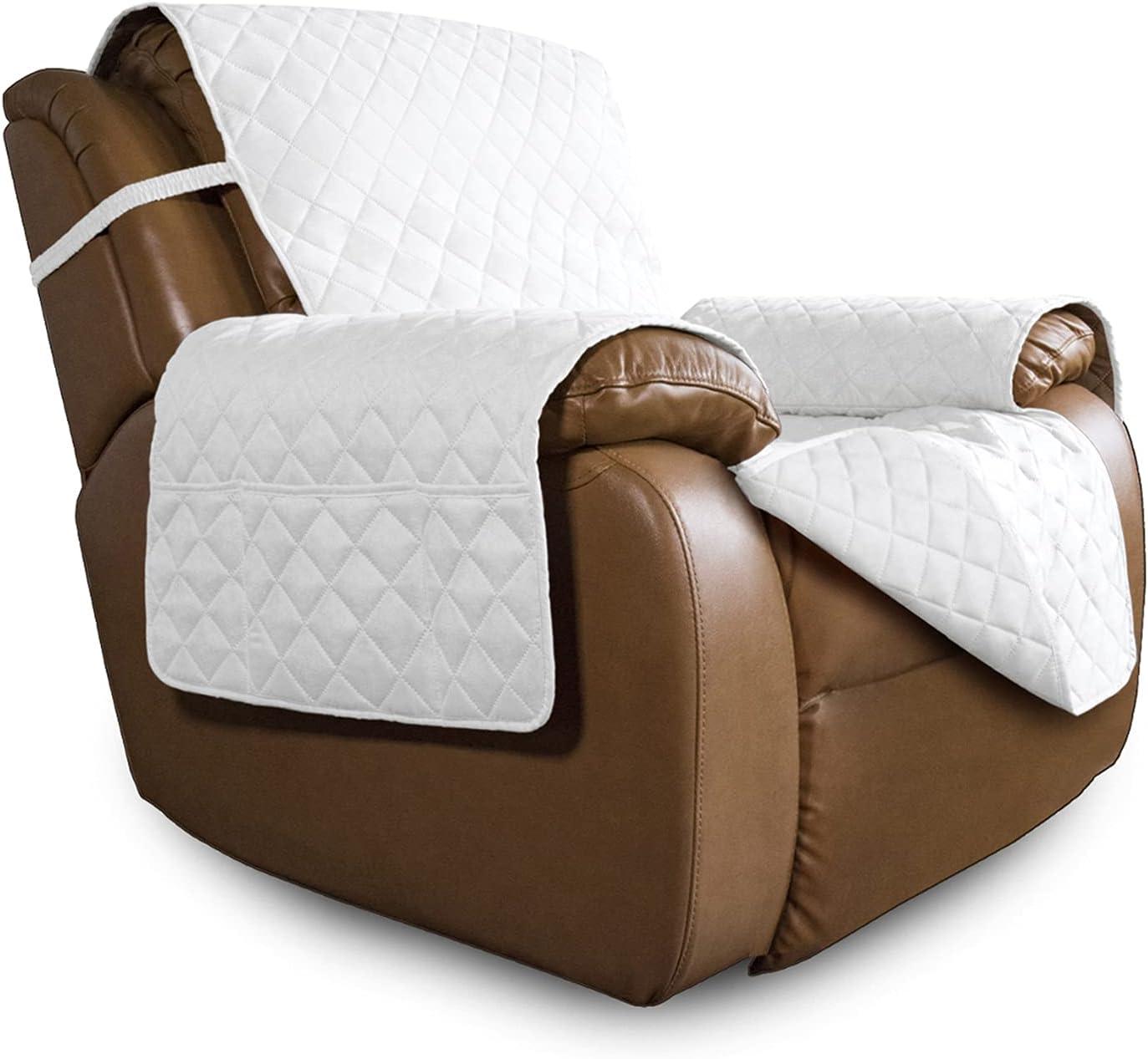 image:imageEasyGoing Reversible Oversized Couch Cover for 3 Cushion Couch Sofa Cover for Dogs Water Resistant Furniture Protector Cover with Foam Sticks for Pet Oversized Sofa GrayLight GrayWhiteWhite