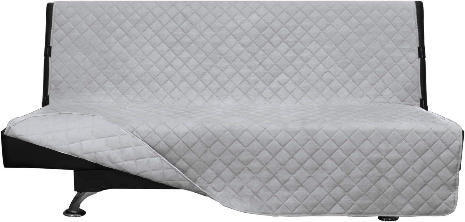 image:imageEasyGoing Reversible Oversized Couch Cover for 3 Cushion Couch Sofa Cover for Dogs Water Resistant Furniture Protector Cover with Foam Sticks for Pet Oversized Sofa GrayLight GrayLight GrayLight Gray