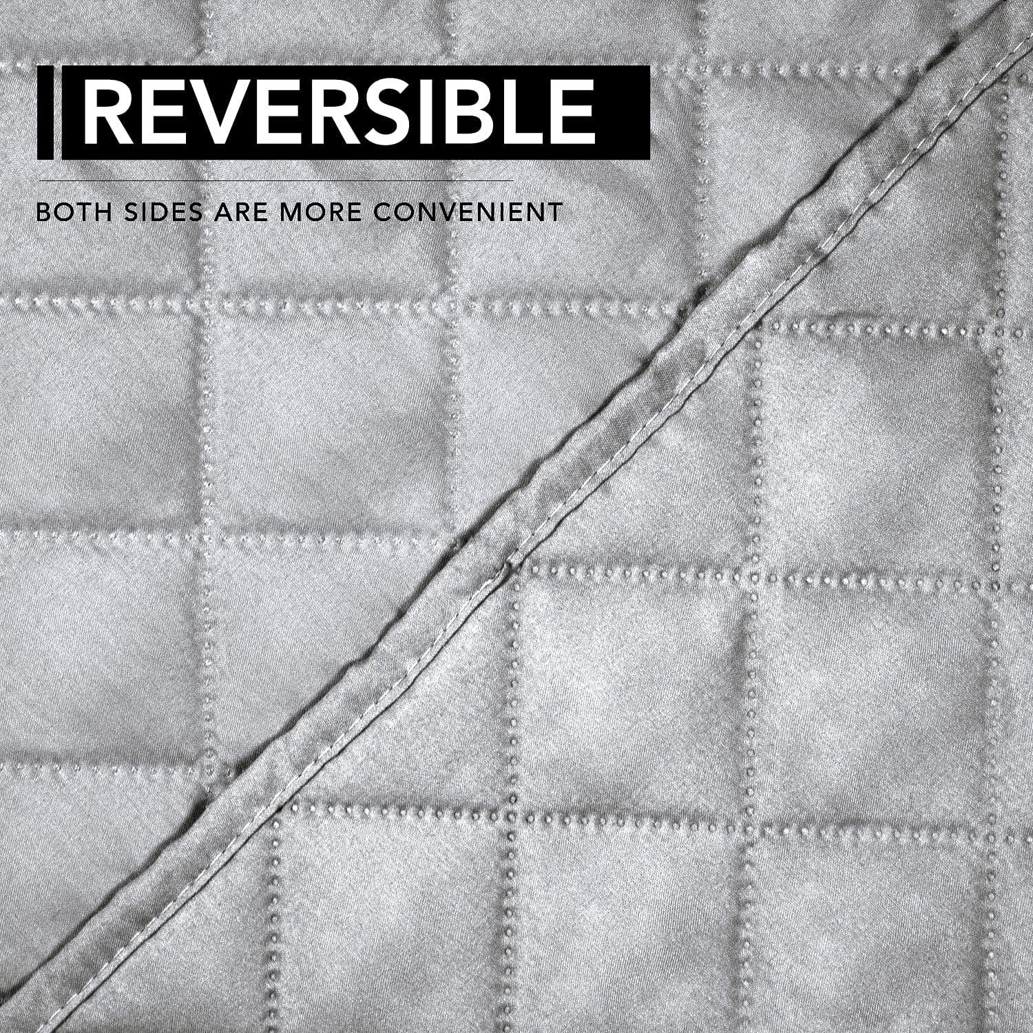 image:imageEasyGoing Reversible Oversized Couch Cover for 3 Cushion Couch Sofa Cover for Dogs Water Resistant Furniture Protector Cover with Foam Sticks for Pet Oversized Sofa GrayLight GrayLight GrayLight Gray