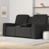 Easy-Going 1 Piece Stretch Reclining Loveseat with Middle Console Slipcover, 2 Seater Loveseat Recliner Cover with Holder and Storage, Recliner Couch Sofa Cover, Furniture Protector Dark Gray(Dark Gray)