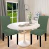 Easy-Going 100% Waterproof Dining Room Chair Cover Set of 6, Stretch Jacquard Parson Chair Slipcover Removable Washable Chair Protector for Home, Restaurant, Banquet (Large, Light Gray)(Grayish Green)