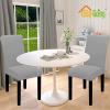 Easy-Going 100% Waterproof Dining Room Chair Cover Set of 6, Stretch Jacquard Parson Chair Slipcover Removable Washable Chair Protector for Home, Restaurant, Banquet (Large, Light Gray)(Light Gray)