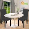 Easy-Going 100% Waterproof Dining Room Chair Cover Set of 6, Stretch Jacquard Parson Chair Slipcover Removable Washable Chair Protector for Home, Restaurant, Banquet (Large, Light Gray)(Dark Gray)