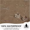 Easy-Going 100% Waterproof Dog Bed Cover, Non-Slip Pet Blanket for Furniture, Washable Couch Cover, Repleasement Sofa Cover (68×82 in,Gray)(Camel)