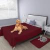 Easy-Going 100% Waterproof Dog Bed Cover, Non-Slip Pet Blanket for Furniture, Washable Couch Cover, Repleasement Sofa Cover (68×82 in,Gray)(Christmas Red)