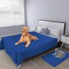 Easy-Going 100% Waterproof Dog Bed Cover, Non-Slip Pet Blanket for Furniture, Washable Couch Cover, Repleasement Sofa Cover (68×82 in,Gray)(Classic Blue)