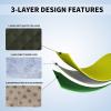 Easy-Going 100% Waterproof Dog Bed Cover, Non-Slip Pet Blanket for Furniture, Washable Couch Cover, Repleasement Sofa Cover (68×82 in,Gray)(Dark Green)