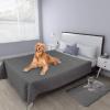 Easy-Going 100% Waterproof Dog Bed Cover, Non-Slip Pet Blanket for Furniture, Washable Couch Cover, Repleasement Sofa Cover (68×82 in,Gray)(Grey)