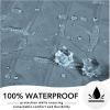 Easy-Going 100% Waterproof Dog Bed Cover, Non-Slip Pet Blanket for Furniture, Washable Couch Cover, Repleasement Sofa Cover (68×82 in,Gray)(Light Blue)