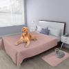 Easy-Going 100% Waterproof Dog Bed Cover, Non-Slip Pet Blanket for Furniture, Washable Couch Cover, Repleasement Sofa Cover (68×82 in,Gray)(Pink)