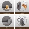 Easy-Going 2 Pieces Microfiber Stretch Sofa Slipcover – Spandex Soft Fitted Sofa Couch Cover, Washable Furniture Protector with Elastic Bottom Kids,Pet (Oversized Sofa, Light Gray)(Lightgray)