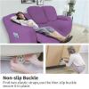 Easy-Going 8 Pieces Recliner Sofa Stretch Sofa Slipcover Sofa Cover Furniture Protector Couch Soft with Elastic Bottom Kids, Spandex Jacquard Fabric Small Checks Dark Gray(Purple)