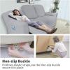 Easy-Going 8 Pieces Recliner Sofa Stretch Sofa Slipcover Sofa Cover Furniture Protector Couch Soft with Elastic Bottom Kids, Spandex Jacquard Fabric Small Checks Dark Gray(Silver Gray)