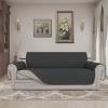 Easy-Going Reversible Oversized Couch Cover for 3 Cushion Couch Sofa Cover for Dogs Water Resistant Furniture Protector Cover with Foam Sticks for Pet (Oversized Sofa, Gray/Light Gray)(Darkgray/Beige)
