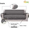 Easy-Going Reversible Oversized Couch Cover for 3 Cushion Couch Sofa Cover for Dogs Water Resistant Furniture Protector Cover with Foam Sticks for Pet (Oversized Sofa, Gray/Light Gray)(Gray/Ivory)