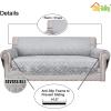 Easy-Going Reversible Oversized Couch Cover for 3 Cushion Couch Sofa Cover for Dogs Water Resistant Furniture Protector Cover with Foam Sticks for Pet (Oversized Sofa, Gray/Light Gray)(Light Gray/Light Gray)