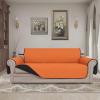 Easy-Going Reversible Oversized Couch Cover for 3 Cushion Couch Sofa Cover for Dogs Water Resistant Furniture Protector Cover with Foam Sticks for Pet (Oversized Sofa, Gray/Light Gray)(Orange/Black)