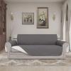 Easy-Going Reversible Oversized Couch Cover for 3 Cushion Couch Sofa Cover for Dogs Water Resistant Furniture Protector Cover with Foam Sticks for Pet (Oversized Sofa, Gray/Light Gray)(Gray/Ivory)