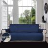 Easy-Going Reversible Oversized Couch Cover for 3 Cushion Couch Sofa Cover for Dogs Water Resistant Furniture Protector Cover with Foam Sticks for Pet (Oversized Sofa, Gray/Light Gray)(Navy/Ivory)