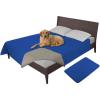 Easy-Going 100% Waterproof Dog Bed Cover, Non-Slip Pet Blanket for Furniture, Washable Couch Cover, Repleasement Sofa Cover (68×82 in,Gray)(Classic Blue)